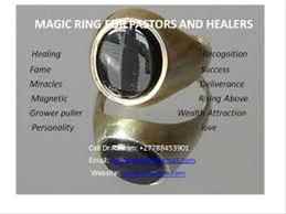 The pastors spiritual magic ring that gives powers to perform miracles
